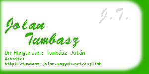 jolan tumbasz business card